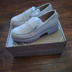 Leather Platform Chunky Loafers